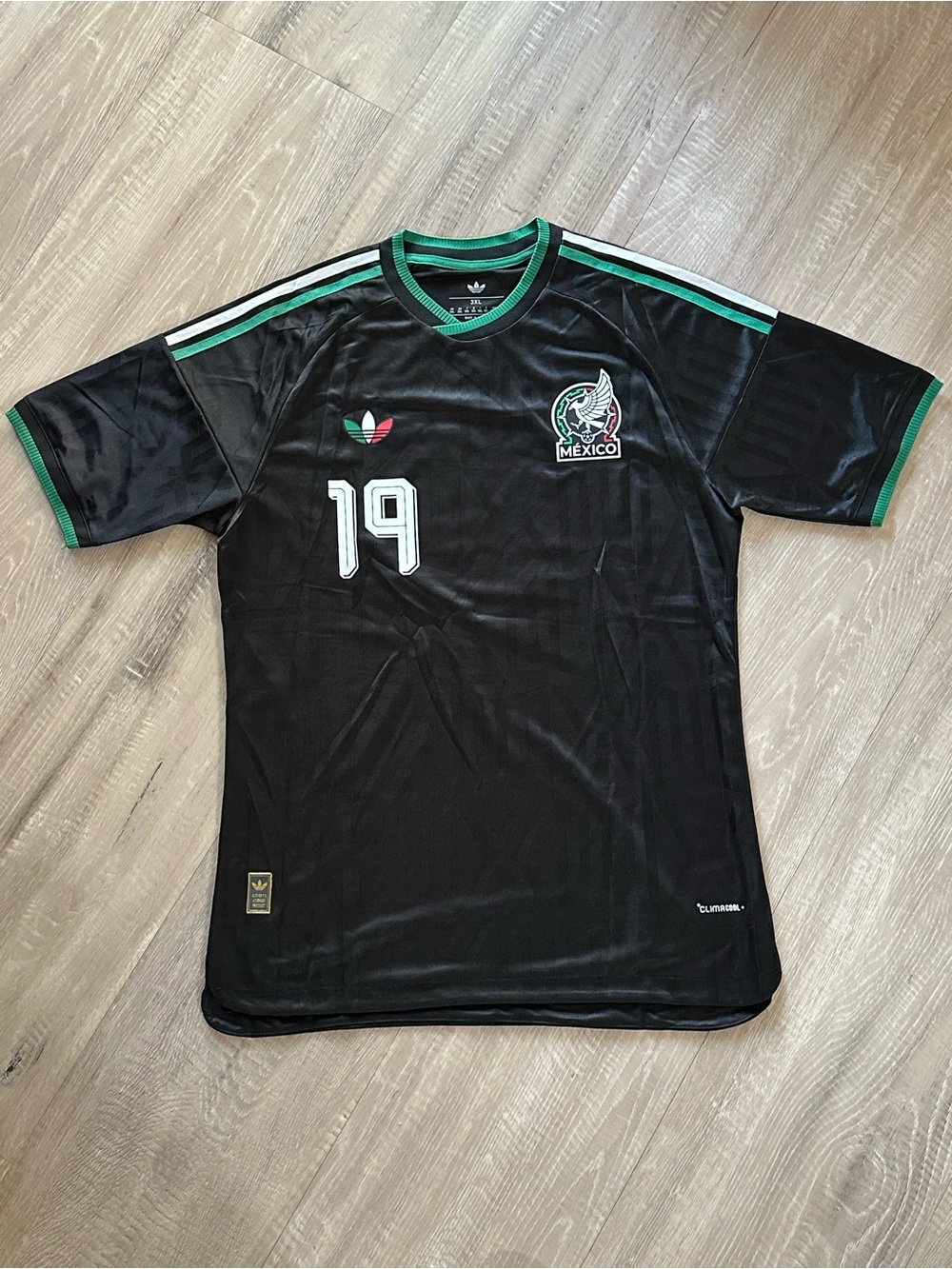 G Mora #19 Mexico Third Black Jersey 2026 Cup Player Version 3XL Slim Fit